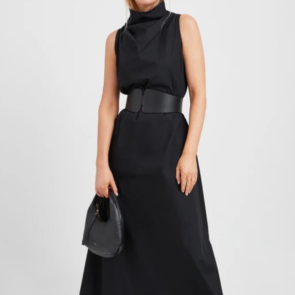 Marcella Chambers Belt | Black Italian Leather Waist Belt | Size M - Picture 4 of 8